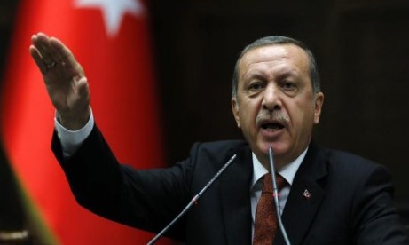 Comparecencia pública do presidente turco Recep Tayyip Erdogan