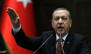 Comparecencia pública do presidente turco Erdogan